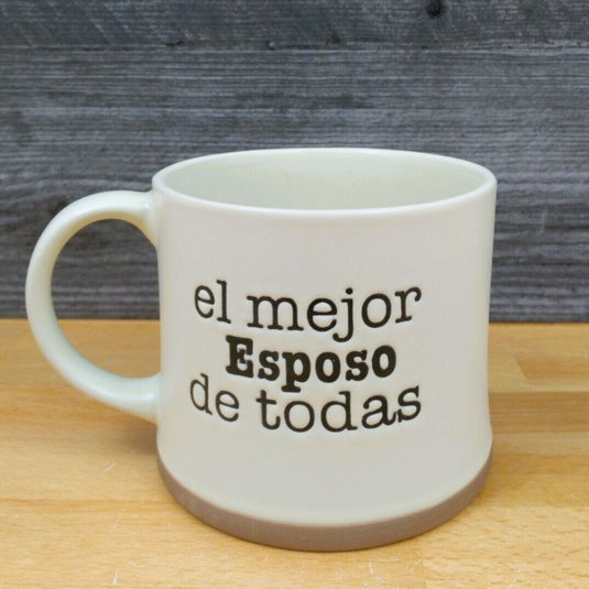 Best Husband of All in Spanish Coffee Mug 17oz (455ml) Beverage Cup Blue Sky