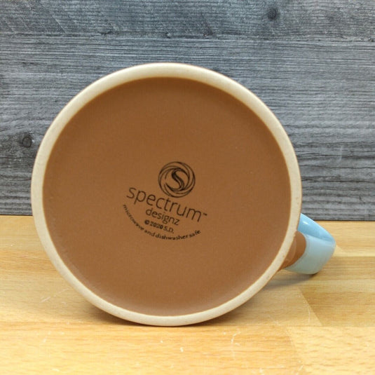 Wishing I Was Fishing Lures Coffee Mug 18oz Embossed Tea Cup Ceramic by Blue Sky
