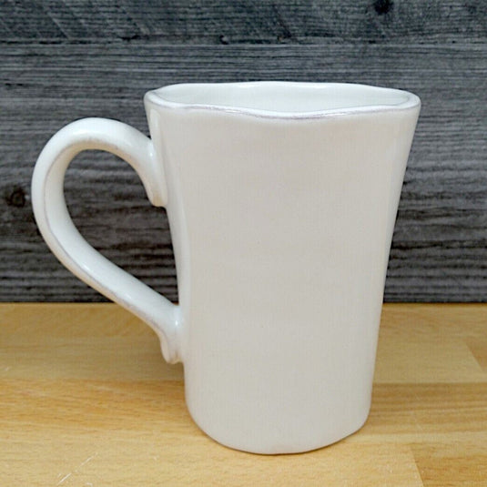 Laguna Coastal White Coffee Mug Embossed Sea Nautical Tea Cup by Blue Sky