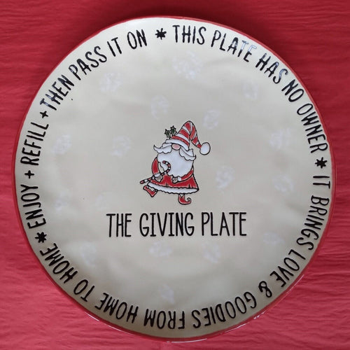 Santa Claus Christmas Holidays Giving Plate 12