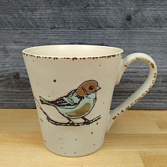Easter Bird Cream Coffee Mug 16oz (473ml) Embossed Tea Cup by Blue Sky