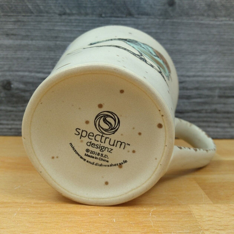 Load image into Gallery viewer, Easter Bird Cream Coffee Mug 16oz (473ml) Embossed Tea Cup by Blue Sky
