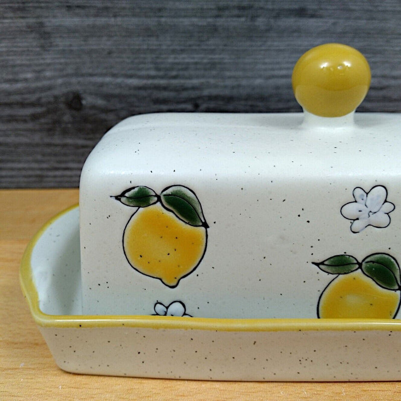 Load image into Gallery viewer, Lemon Butter Dish Ceramic by Blue Sky Kitchen Decorative Décor
