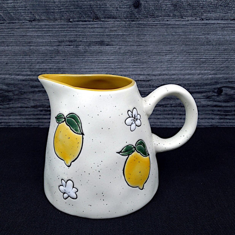 Load image into Gallery viewer, Lemon Blooms Sugar Bowl Creamer Set by Blue Sky Kitchen Home Décor Decorative
