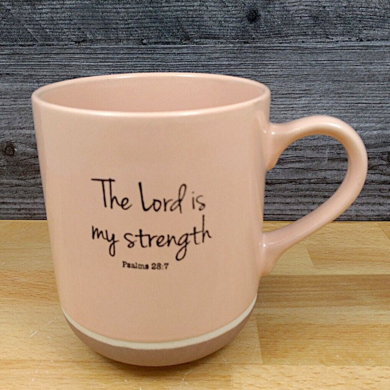 Load image into Gallery viewer, The Lord is My Strength Religious Saying Coffee Mug 20oz 591ml Beverage Tea Cup
