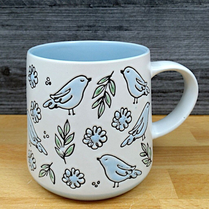 Load image into Gallery viewer, Spring Bird Coffee Mug 16oz (473ml) Embossed Tea Cup by Blue Sky

