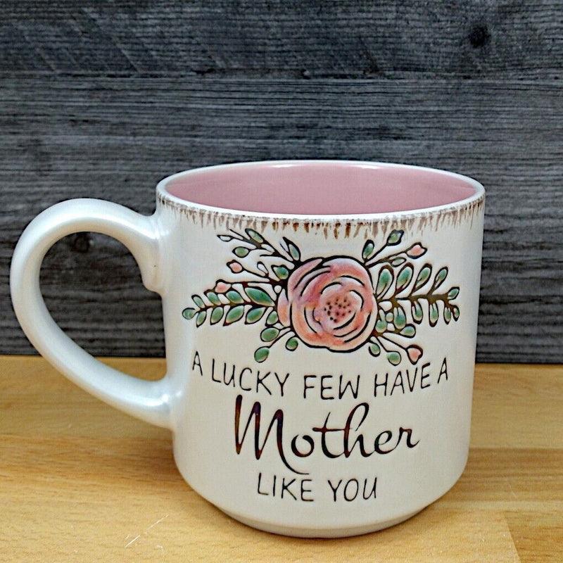 Load image into Gallery viewer, Mother Mom Love Floral Coffee Mug 18oz (532ml) Embossed Tea Cup Blue Sky
