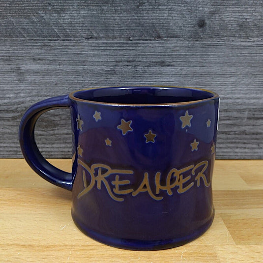 Dreamer Coffee Mug 17oz (455ml) Embossed Beverage Cup Blue Sky