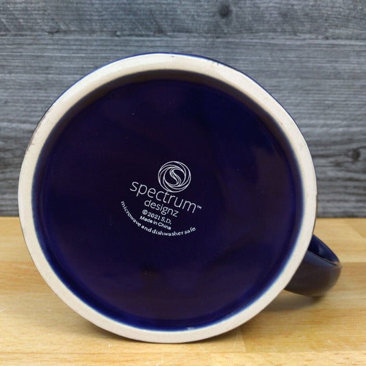 Dreamer Coffee Mug 17oz (455ml) Embossed Beverage Cup Blue Sky