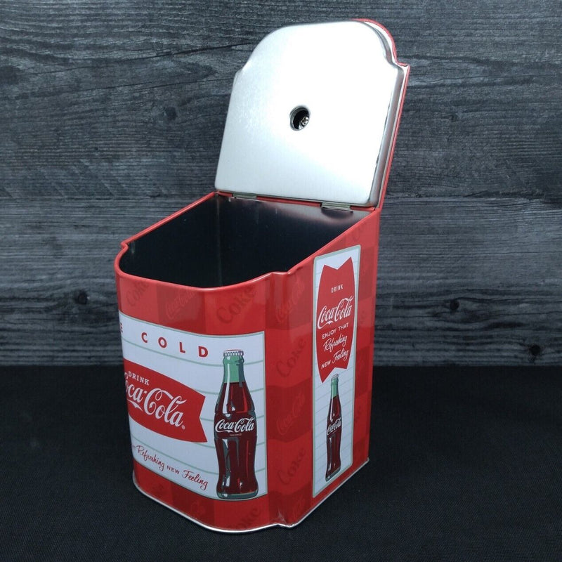 Load image into Gallery viewer, Coca Cola Coke Brand Salt Box Caddy White By The Tin Box Company
