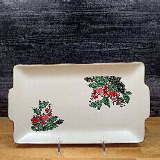 Holiday Christmas Berry Tray Serving Plate 12