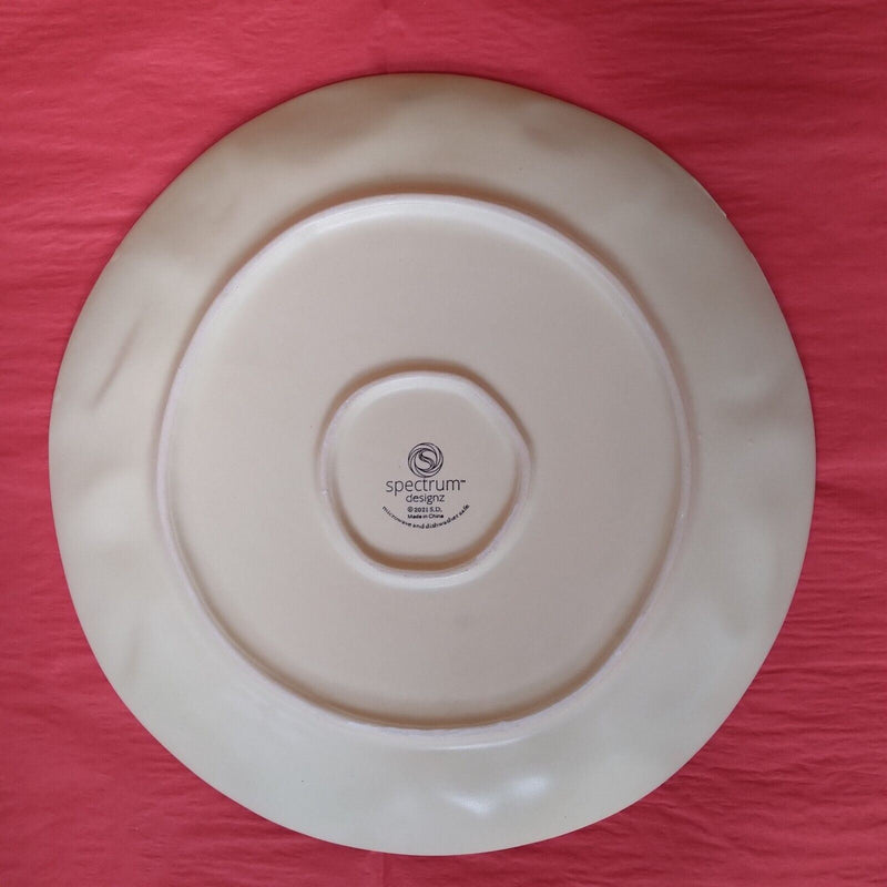 Load image into Gallery viewer, Giving Plate Christmas Retro Ornaments Holidays 11" By Blue Sky Clayworks
