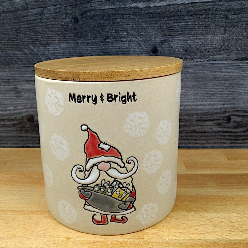 Load image into Gallery viewer, Santa Claus Holiday Canister 5&quot; Decorative Christmas Jar by Blue Sky Clayworks
