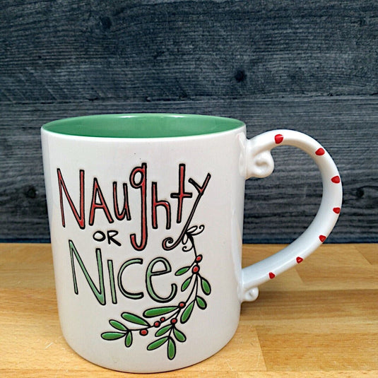 Holiday Coffee Mug Embossed Christmas Cup 21oz 621ml by Blue Sky
