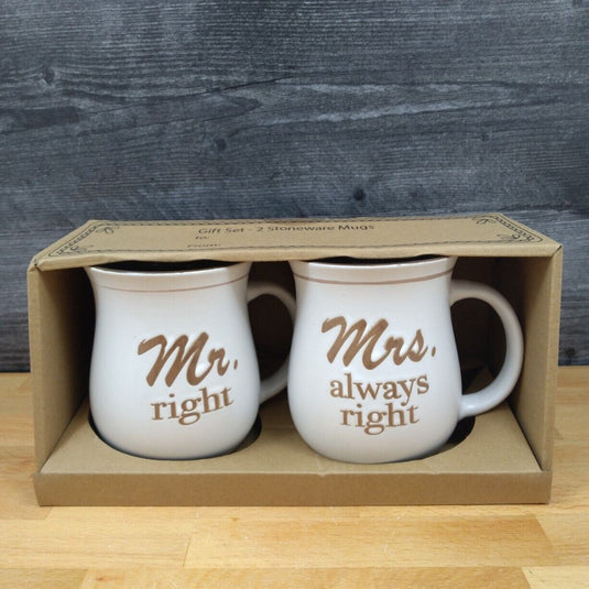 His and Hers Coffee Mug Set 18oz (532ml) Each Embossed Tea Cup Blue Sky