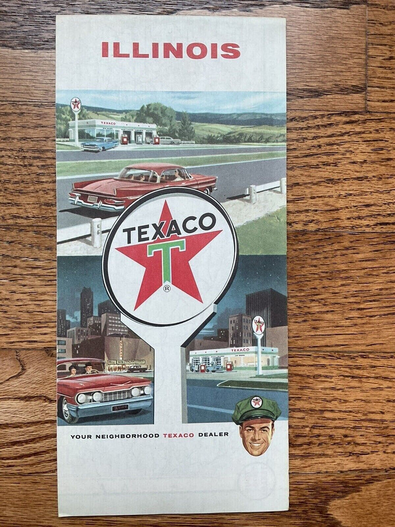 Load image into Gallery viewer, 1964 Texaco Official Illinois State Highway Transportation Travel Road Map
