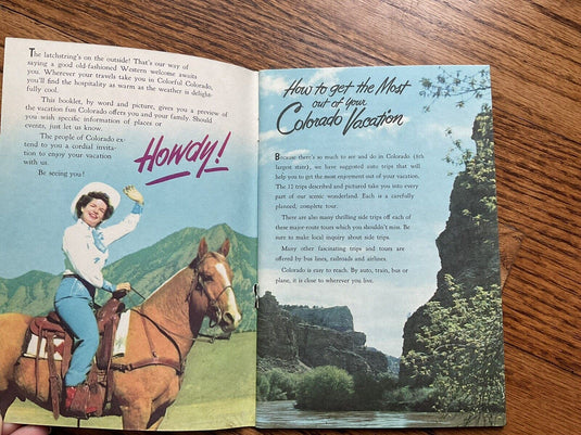 1970 Official Colorado Vacation Guidebook with Maps
