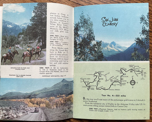 1970 Official Colorado Vacation Guidebook with Maps