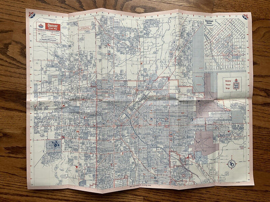 1969 Standard Oil Denver Colorado Highway Transportation Travel Road Map