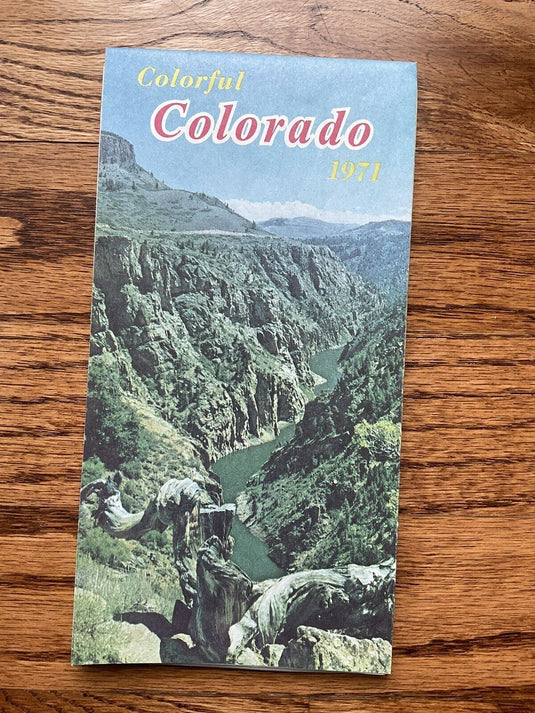 1971 Official Colorado State Highway Transportation Travel Road Map
