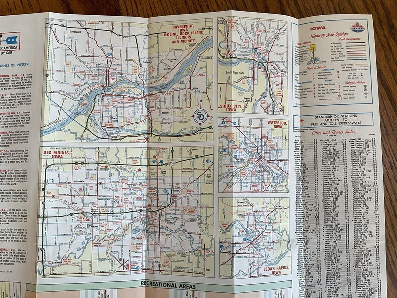 Load image into Gallery viewer, 1969 Standard Iowa State Highway Transportation Travel Road Map
