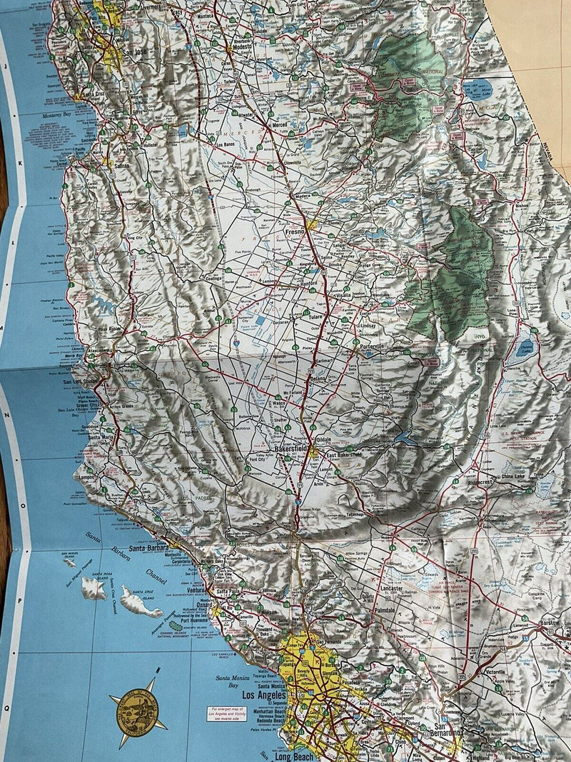 Load image into Gallery viewer, 1966 Official California State Highway Transportation Travel Road Map
