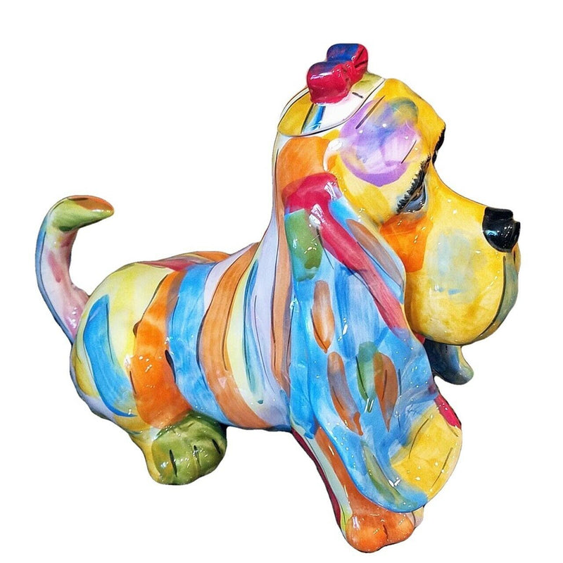 Load image into Gallery viewer, Basset Hound Dog Teapot Décor Ceramics Animal Tea Pot Blue Sky Heather Goldminc
