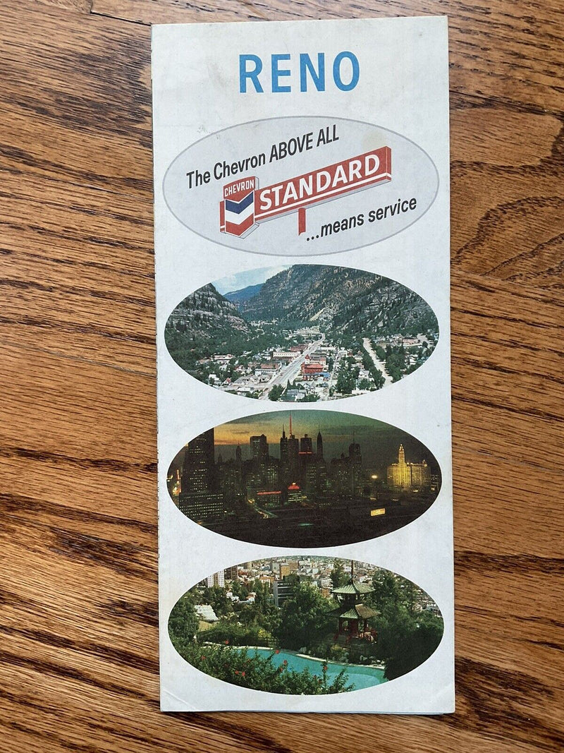 Load image into Gallery viewer, 1966 Chevron Standard Reno Nevada Travel Road Map
