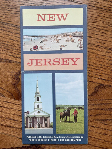 1963 New Jersey Poster Map
