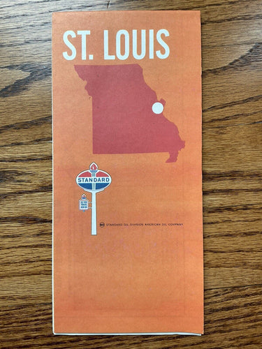 1969 Standard Oil St. Louis Missouri Transportation Travel Road Map