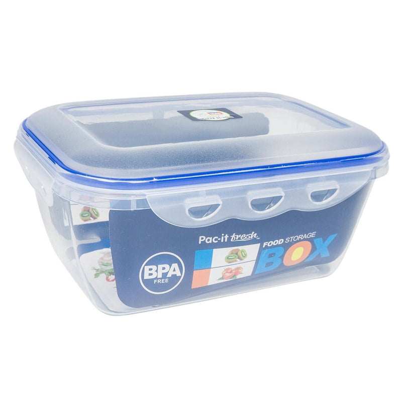 Load image into Gallery viewer, Pac-It Fresh Set Of 3 Food Containers Box With Airtight Snap On Lids
