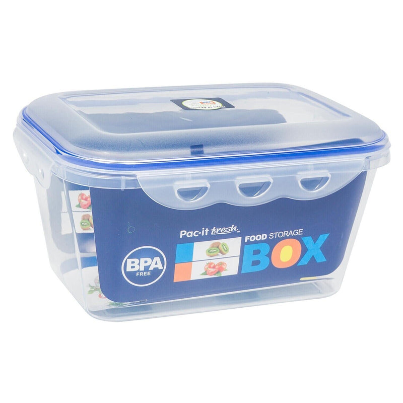 Load image into Gallery viewer, Pac-It Fresh Set Of 3 Food Containers Box With Airtight Snap On Lids
