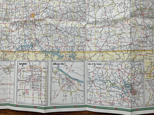 1964-65 Sinclair Missouri State Highway Transportation Travel Road Map
