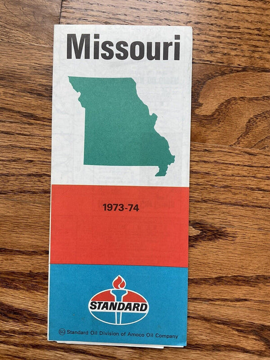 1973-74 Standard Oil Missouri State Highway Transportation Travel Road Map