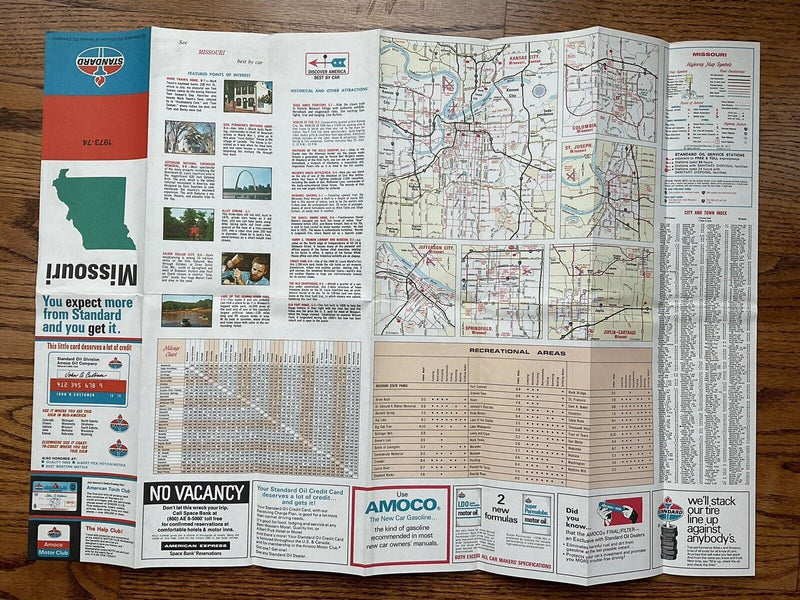 Load image into Gallery viewer, 1973-74 Standard Oil Missouri State Highway Transportation Travel Road Map
