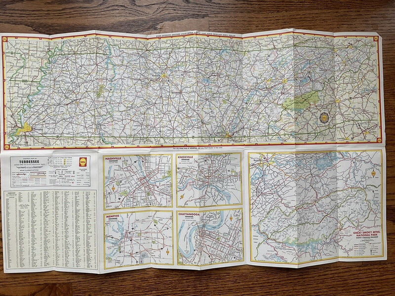 Load image into Gallery viewer, 1963 Shell Kentucky Tennessee US State Highway Transportation Travel Road Map
