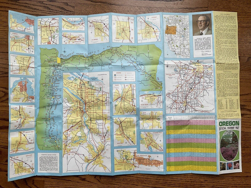 Load image into Gallery viewer, 1977 Official Oregon State Highway Transportation Travel Road Map
