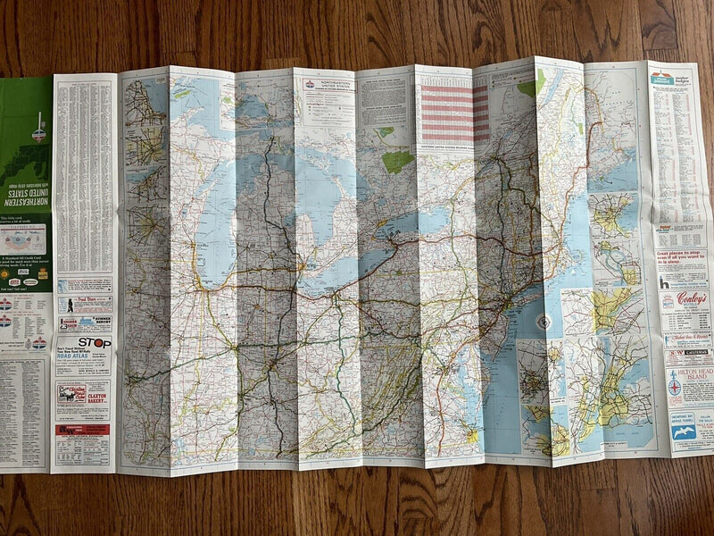 Load image into Gallery viewer, 1970 Standard Oil Northeastern US Highway Transportation Travel Road Map
