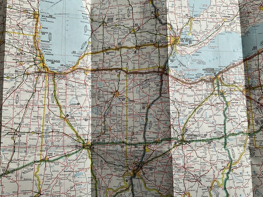 1970 Standard Oil Northeastern US Highway Transportation Travel Road Map