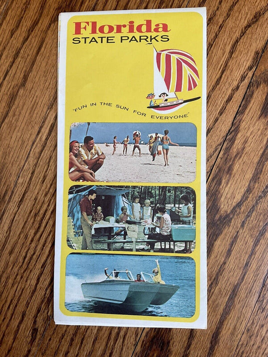 1968 Official Florida State Parks Vacation Road Map