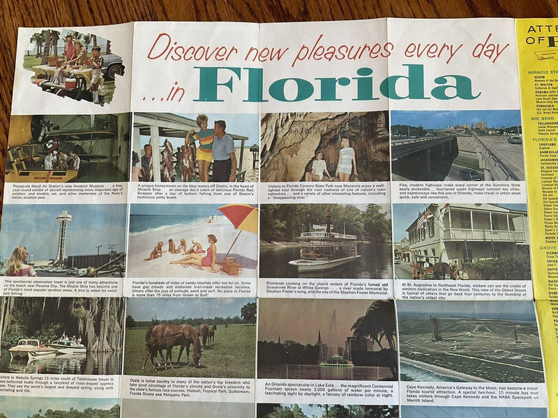 Load image into Gallery viewer, 1967 Official Florida Vacation State Road Department Travel Road Map
