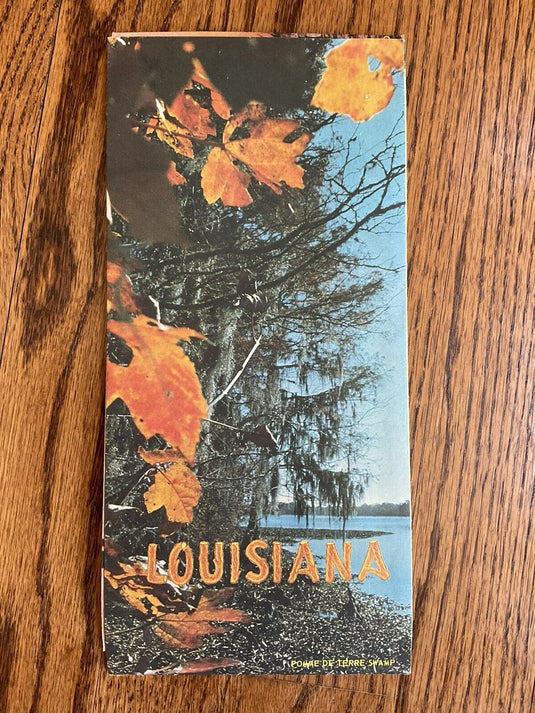 1980s Official Louisiana State Highway Transportation Travel Road Map
