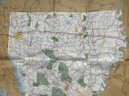 1981 Official Louisiana State Highway Transportation Travel Road Map