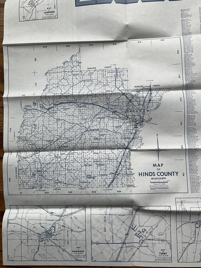 Load image into Gallery viewer, 1982 Jackson, Mississippi Travel Road Map
