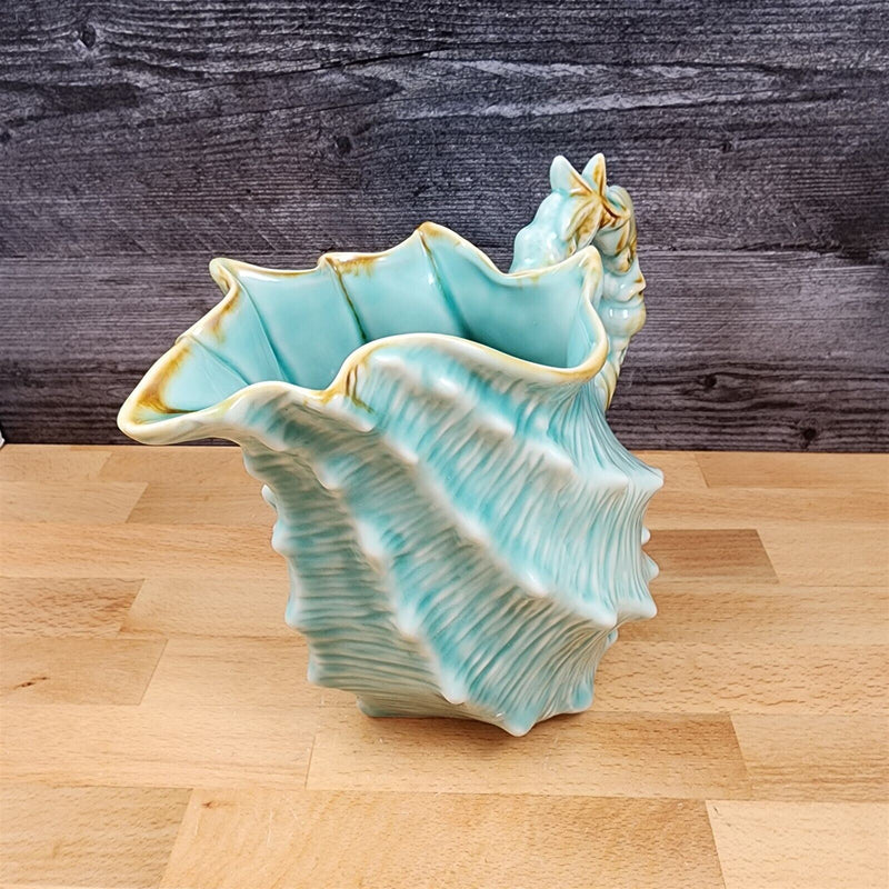 Load image into Gallery viewer, Shell Figure Pitcher Embossed Decorative Ocean Conch Sea Life by Blue Sky
