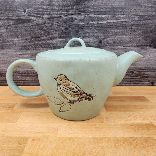 Bird Embossed Teapot Kitchen Decorative Collectable By Blue Sky