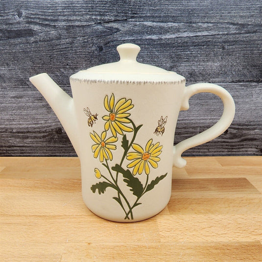 Daisies and Bee's Summer Embossed Teapot Decorative Floral Home by Blue Sky