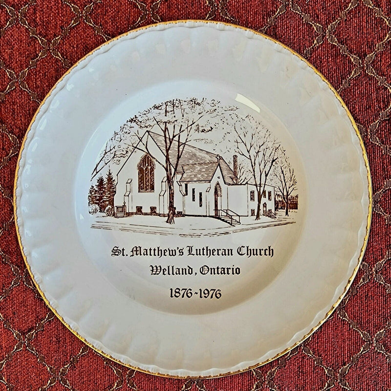 Load image into Gallery viewer, St. Matthew&#39;s Evangelical Lutheran Church, Welland Ontario Canada Plate
