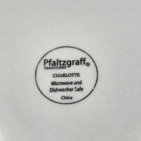 Pfaltzgraff Charlotte 4 Piece Dinner Plate 10” 27cm White Tableware Dinnerware