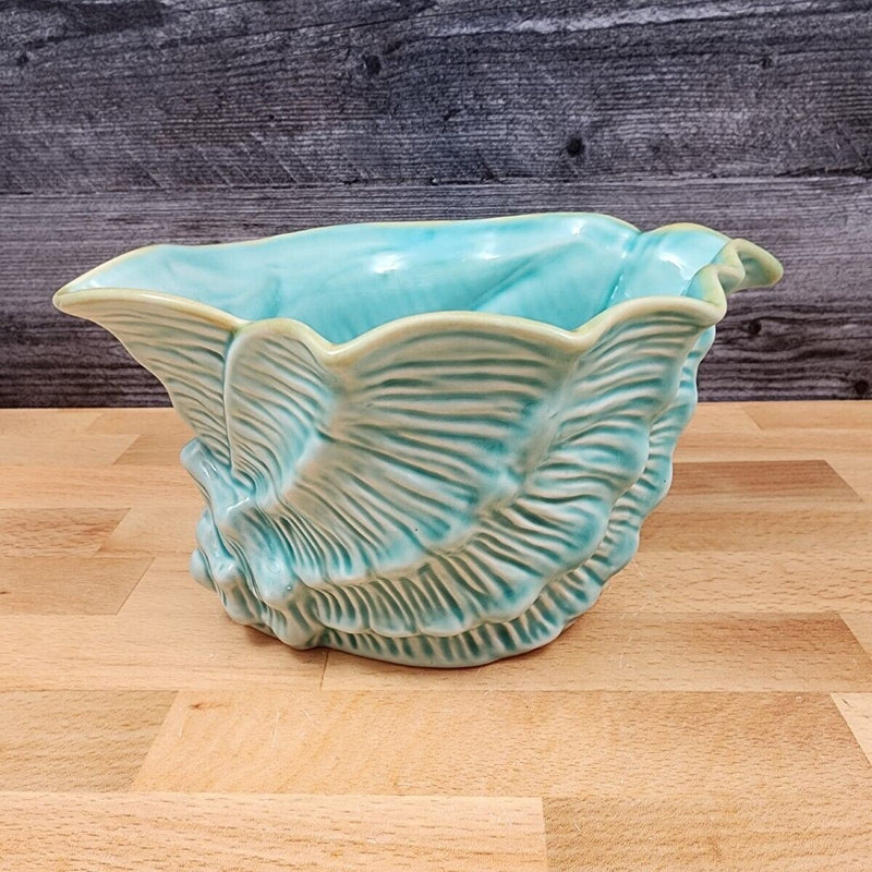 Load image into Gallery viewer, Large Conch Shell Sea Life Bowl Candy Treat Jar by Blue Sky Clayworks Ceramic
